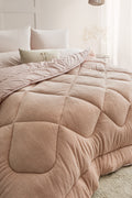 Çift Kişilik Pudra Çift Taraflı Wellsoft Yorgan| 195x215cm