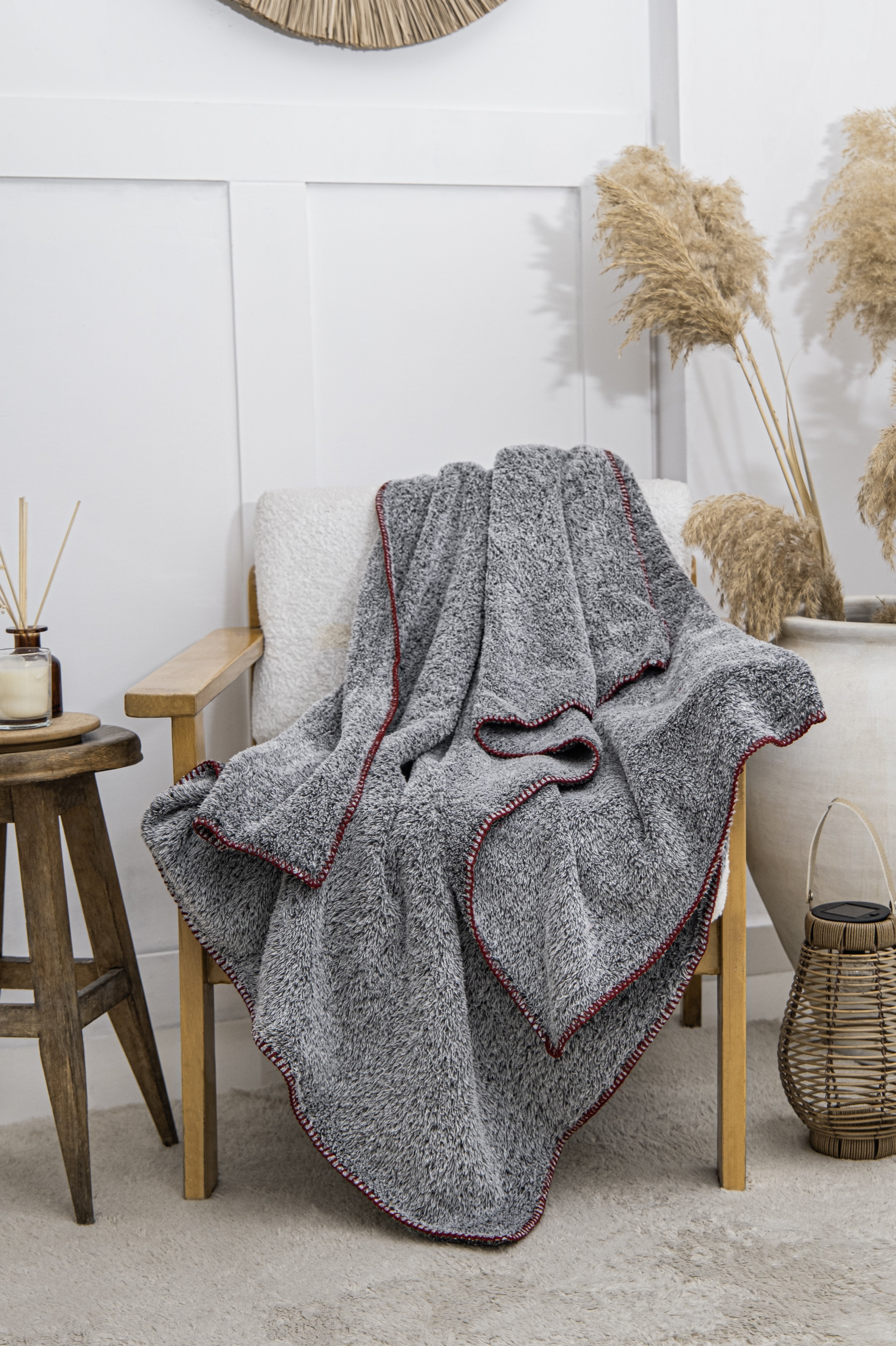 Çoban Dikişli Wellsoft Tv Battaniyesi 110x170 cm | Koltuk Şalı