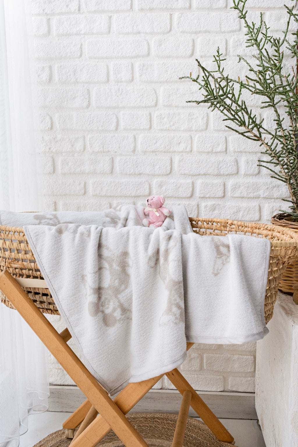 Bej Bebek Battaniyesi Yumuşak Wellsoft| Puset Battaniyesi 70x100 cm