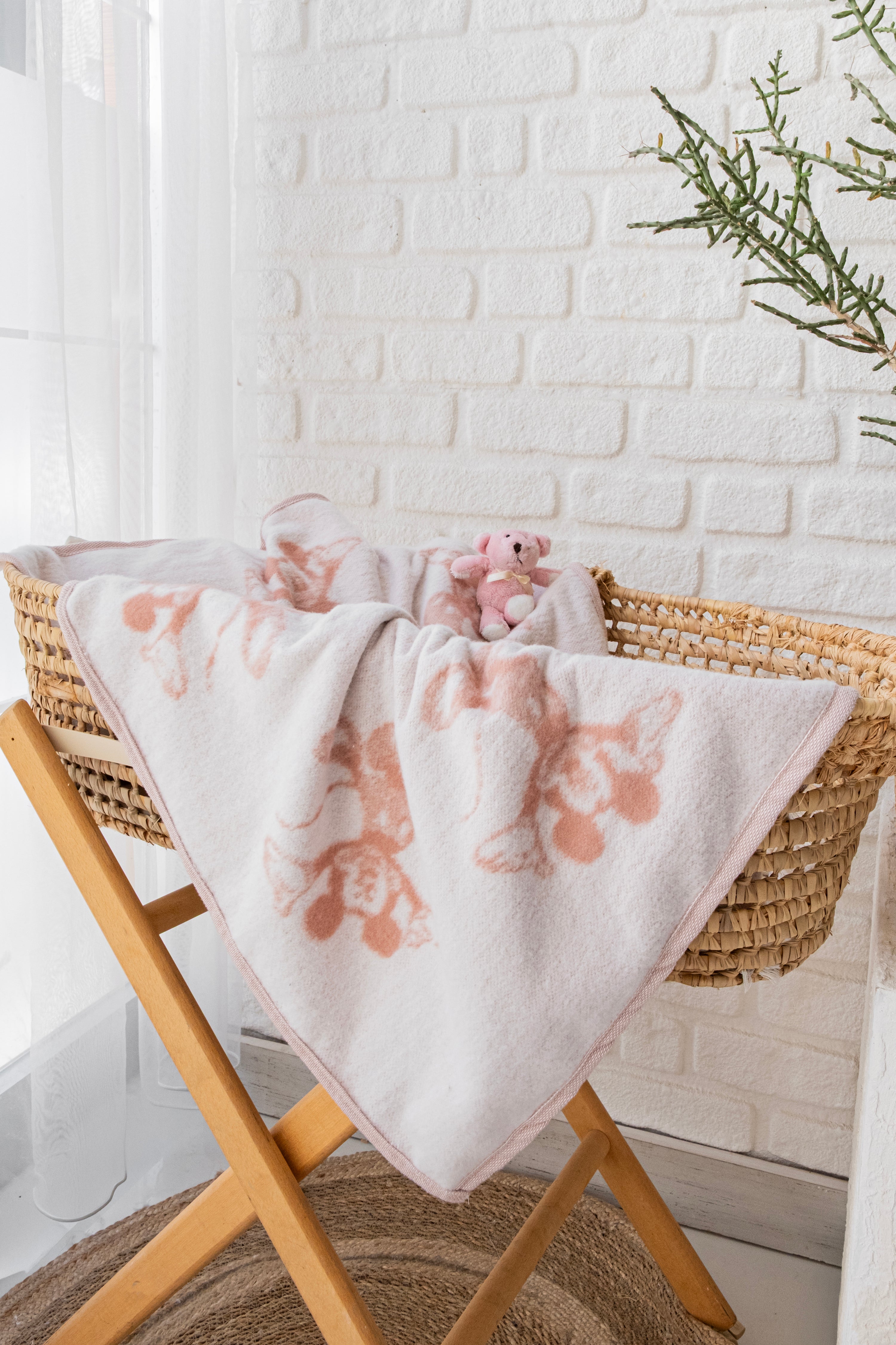 Pembe Bebek Battaniyesi Yumuşak Wellsoft| Puset Battaniyesi 70x100 cm