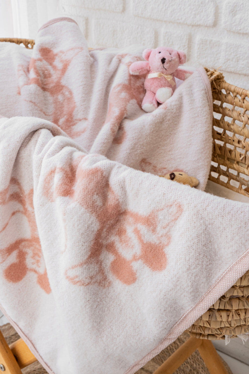 Pembe Bebek Battaniyesi Yumuşak Wellsoft| Puset Battaniyesi 70x100 cm