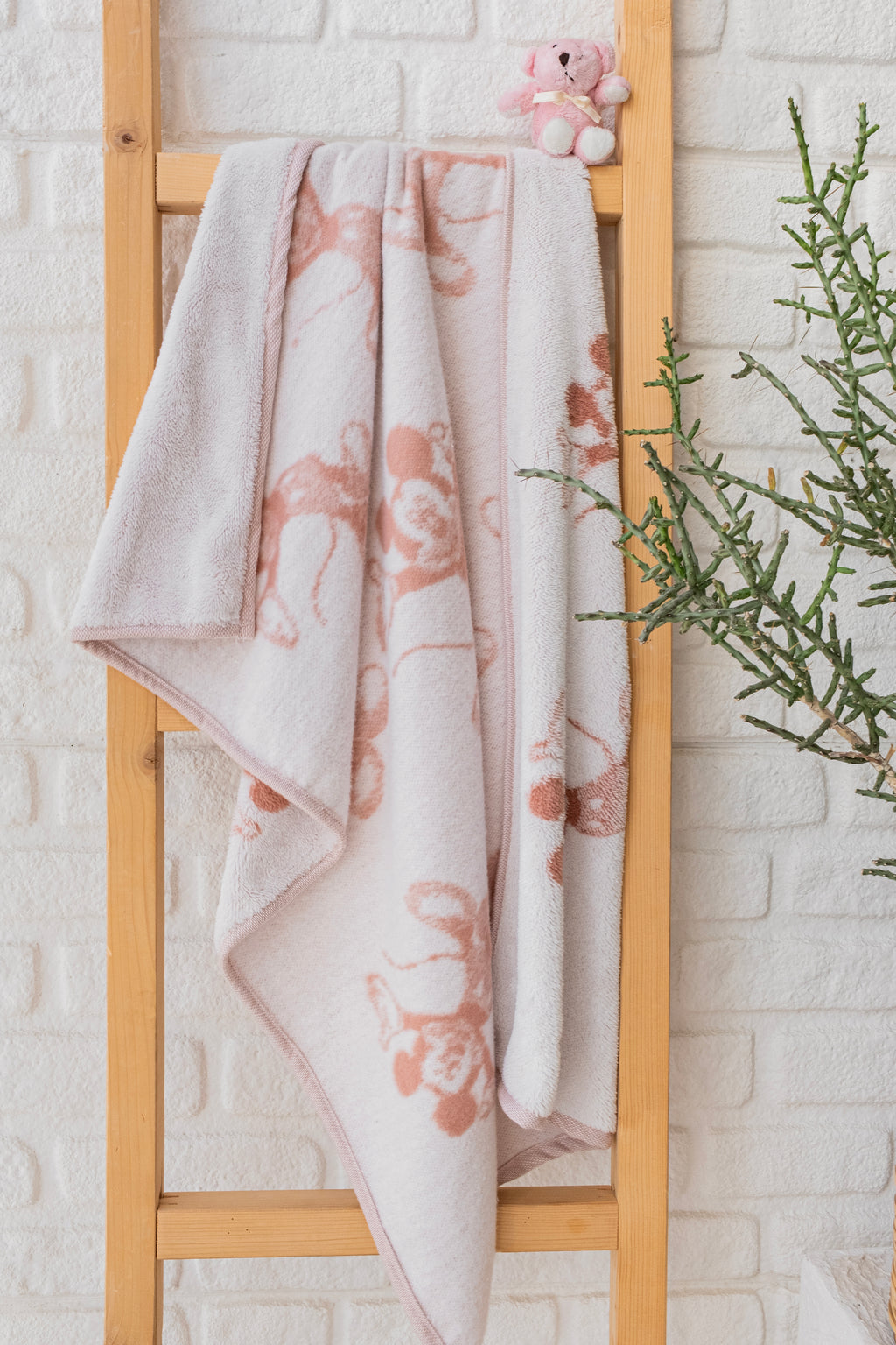 Pembe Bebek Battaniyesi Yumuşak Wellsoft| Puset Battaniyesi 70x100 cm