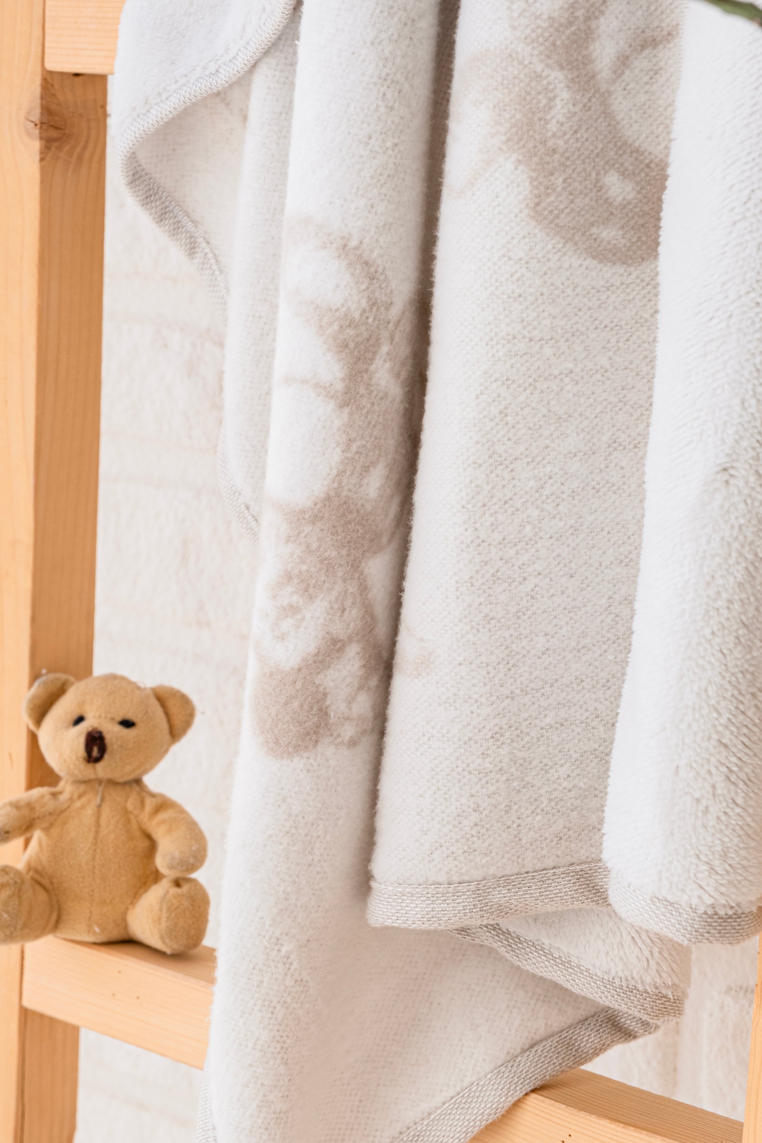 Bej Bebek Battaniyesi Yumuşak Wellsoft| Puset Battaniyesi 70x100 cm